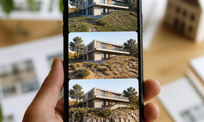 Visualize sua casa em diferentes terrenos com IA no iPhone