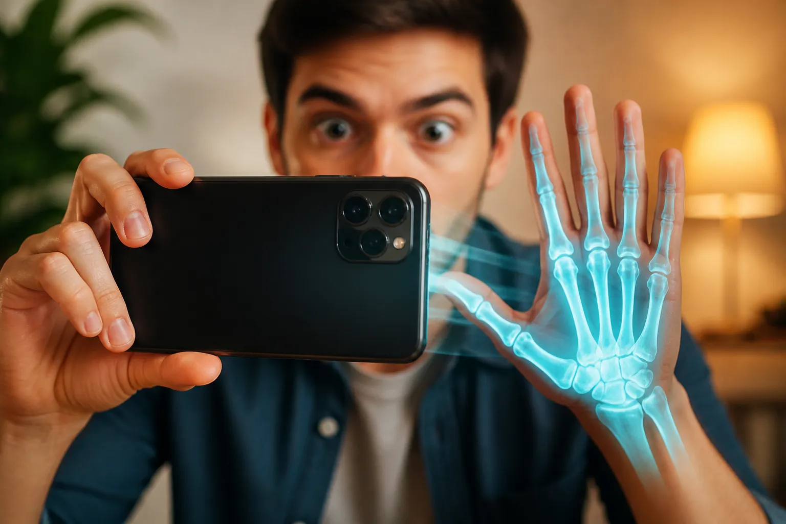 So simulieren Sie Rontgenstrahlen nur mit der Kamera Ihres Mobiltelefons
